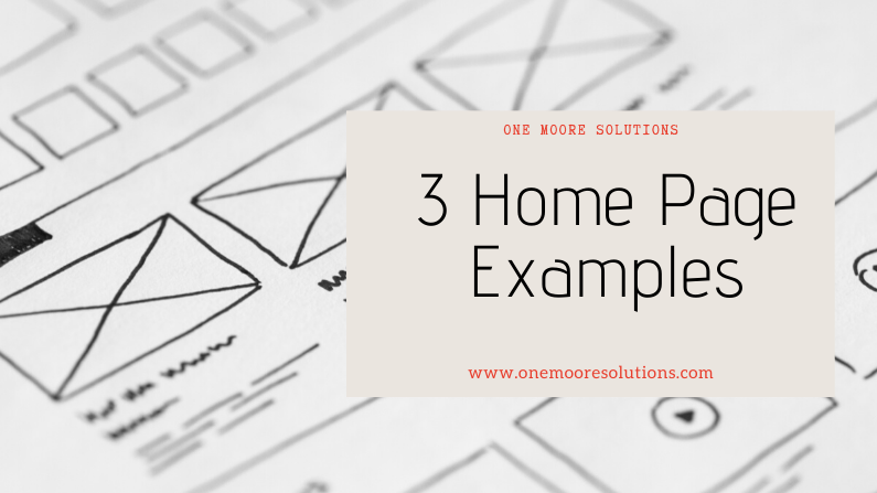 3 Great Home Page Examples