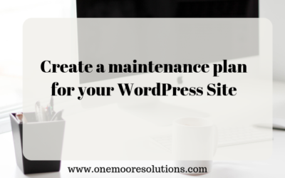 Maintenance for your WordPress Site