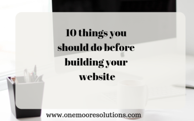 10 things you should do before building your website