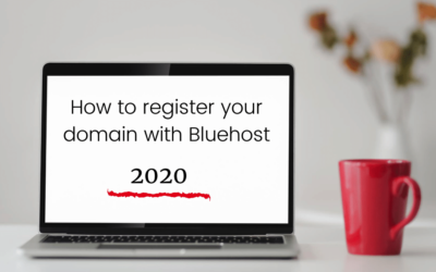 Register your domain with Bluehost in 6 steps….