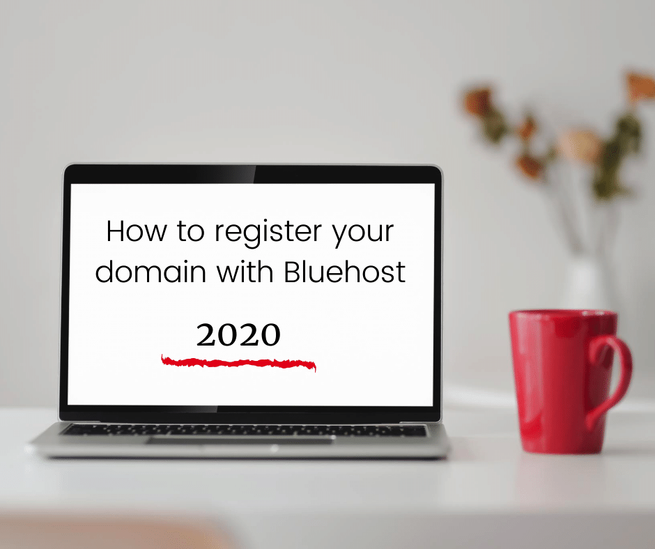 Register your domain with Bluehost in 6 steps….