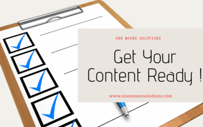 Get your Content Ready!