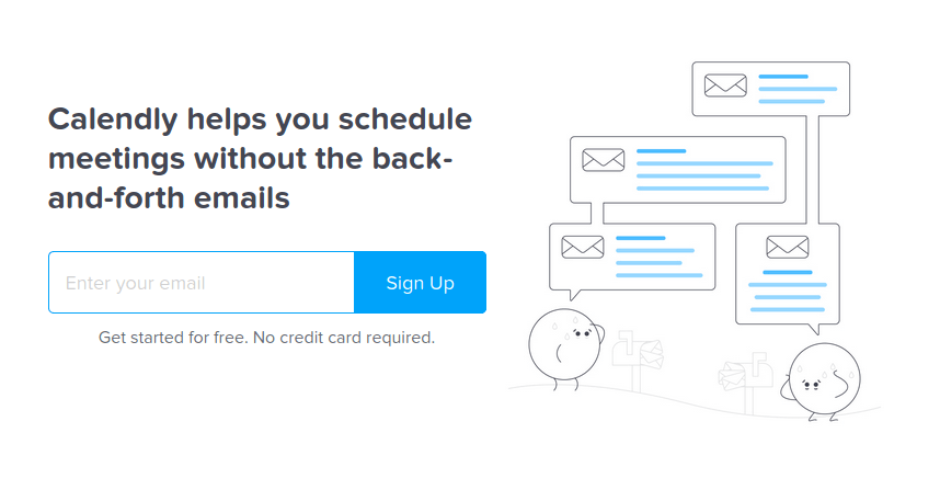 Calendly Home Page